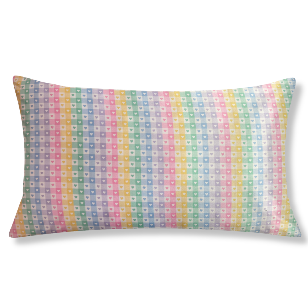 Pastel Hearts Satin Pillowcase
