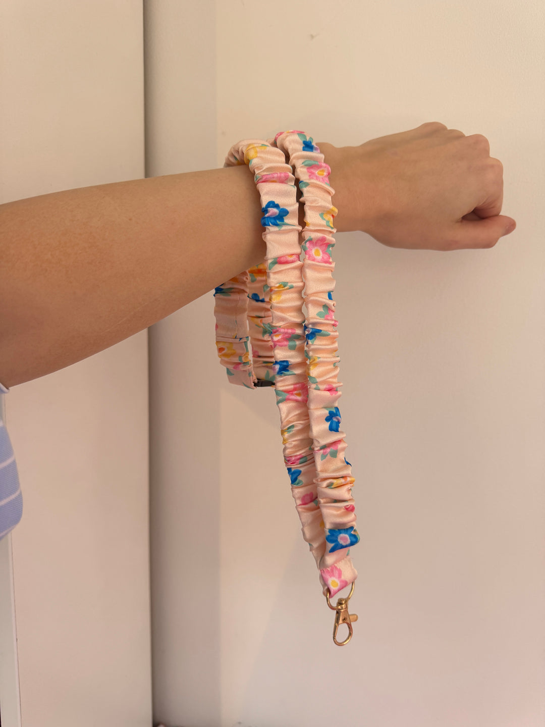 pretty primula Floral Lanyard