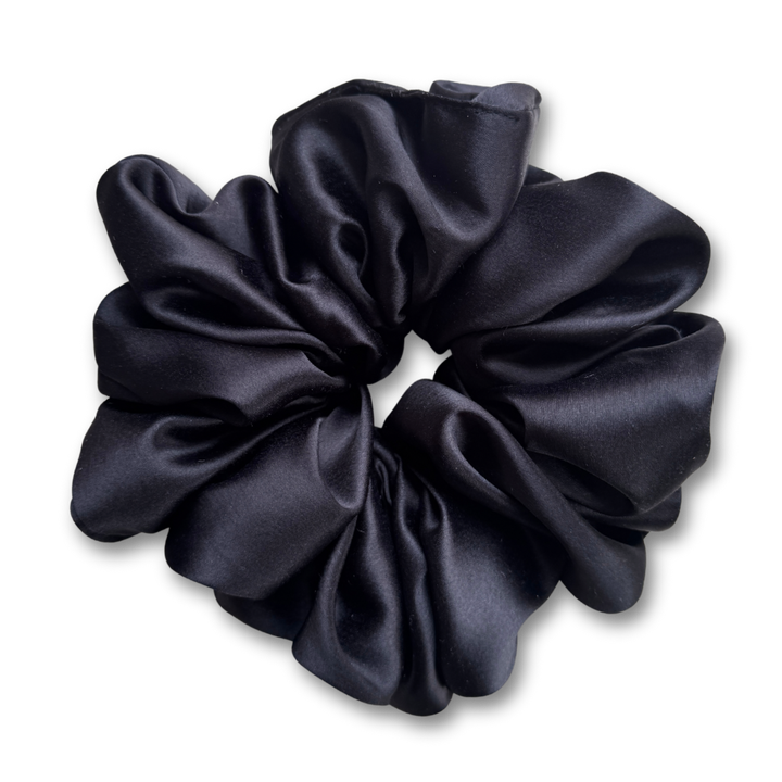 Black Plain Scrunchie