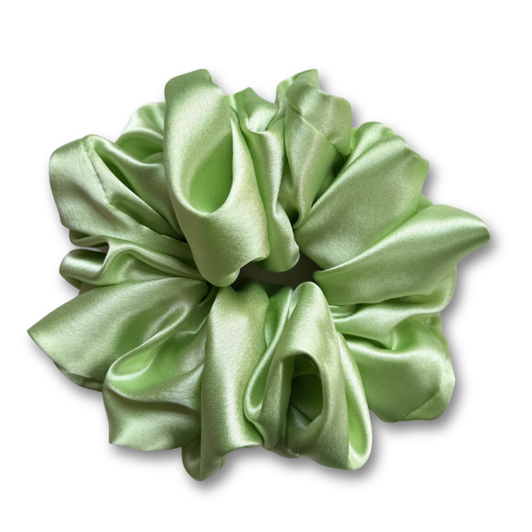 Apple Green Plain Scrunchie