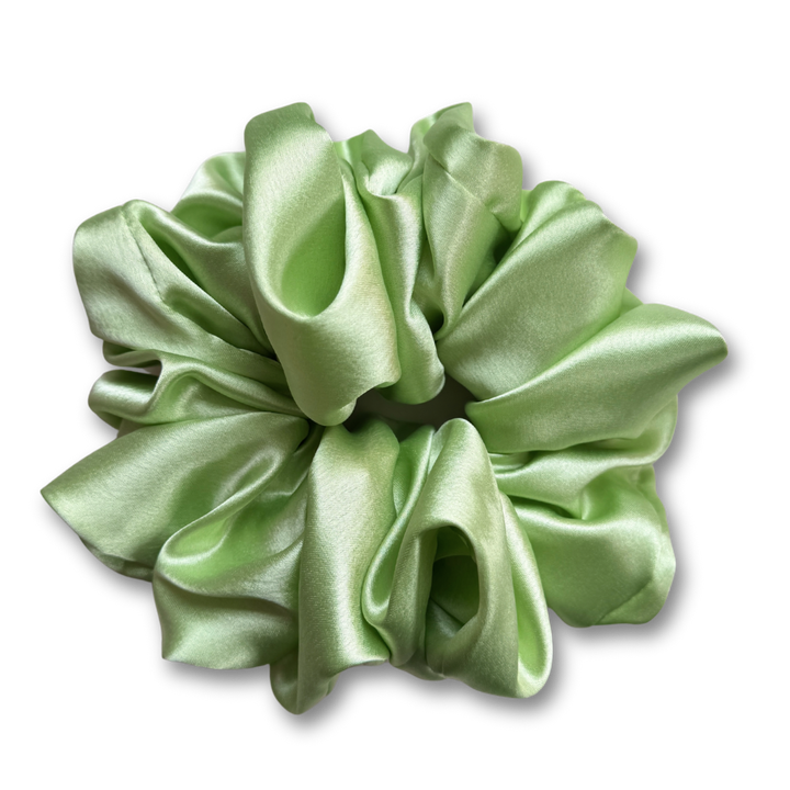 Apple Green Plain Scrunchie