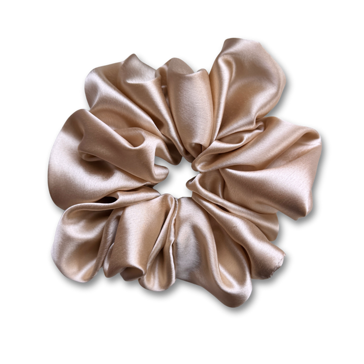 Champagne Plain Scrunchie