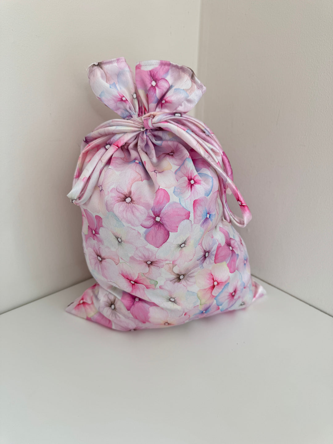 Pastel Watercolour Bloom Scrunchie Bag