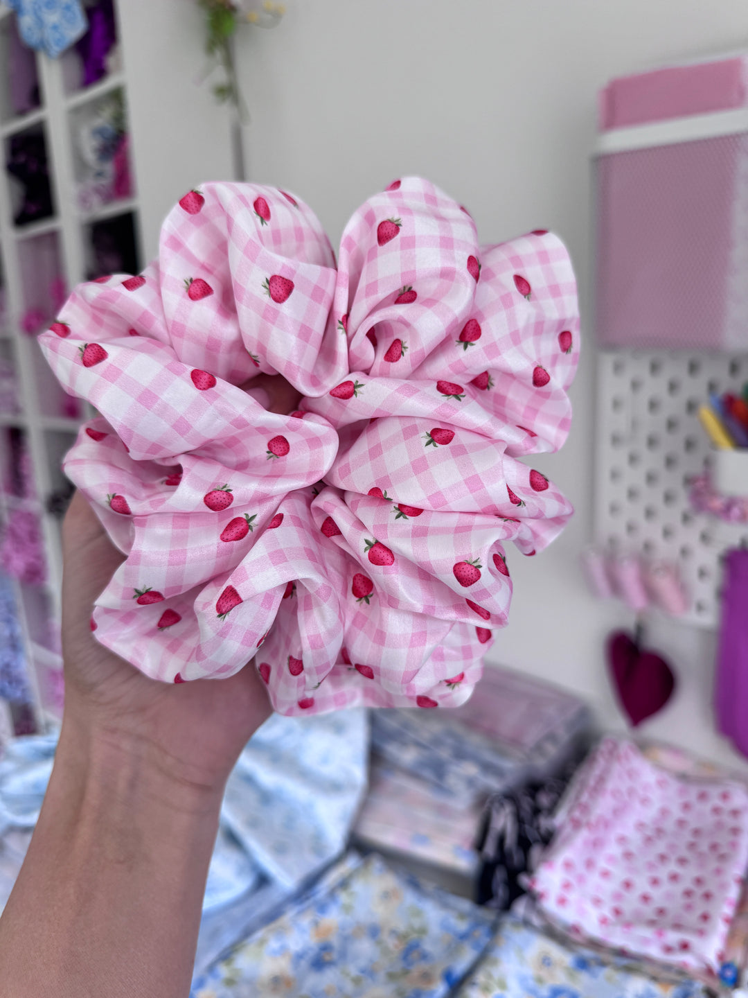 Strawberry Fields Scrunchie