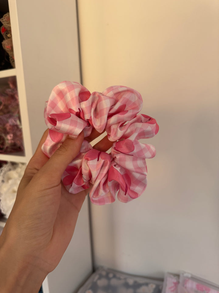 Gingham Butterfly Scrunchie