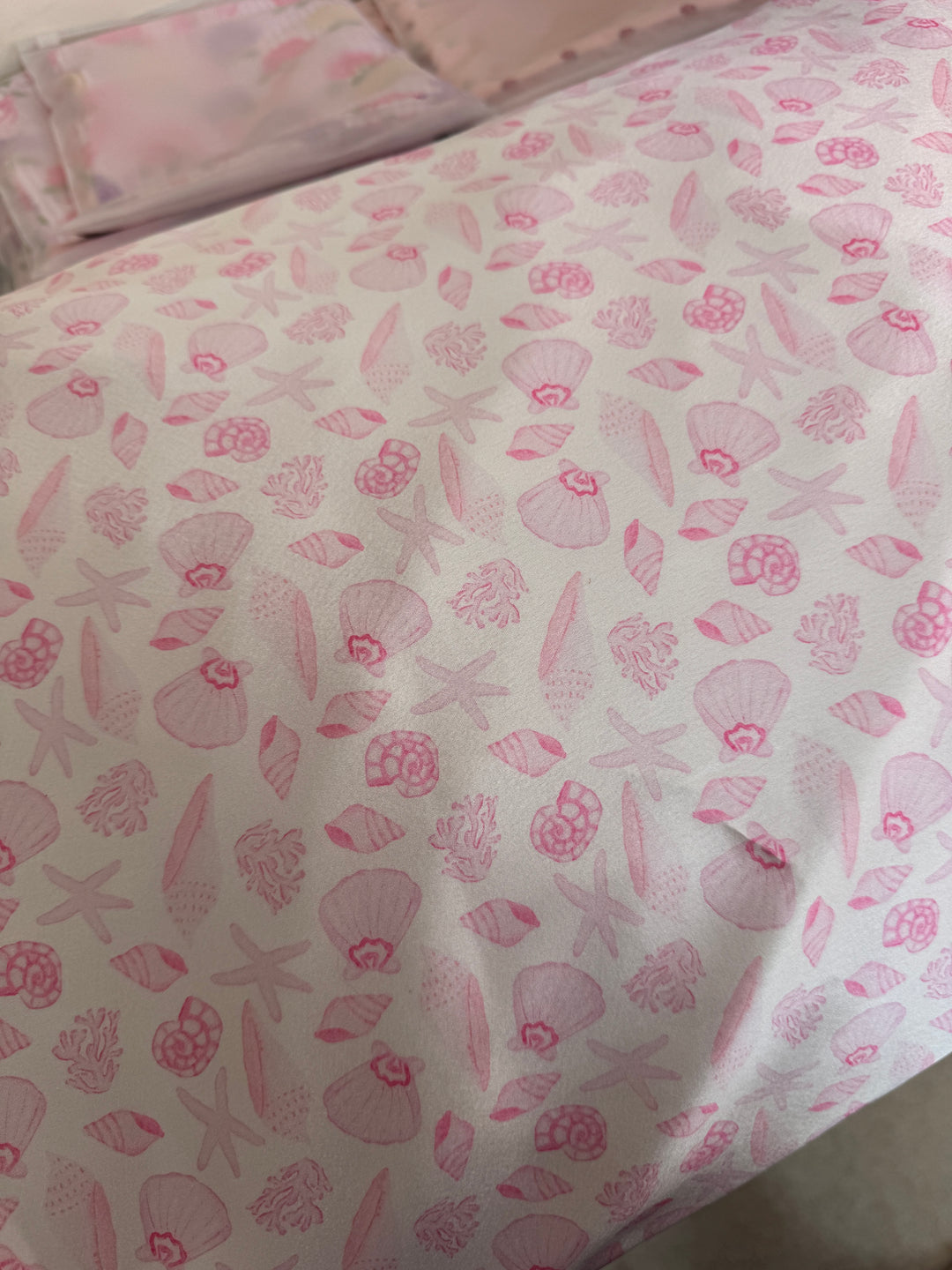 Pink seashell Satin Pillowcase