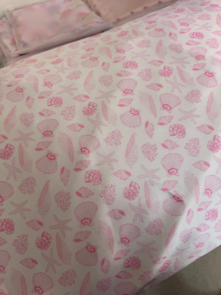 Pink seashell Satin Pillowcase