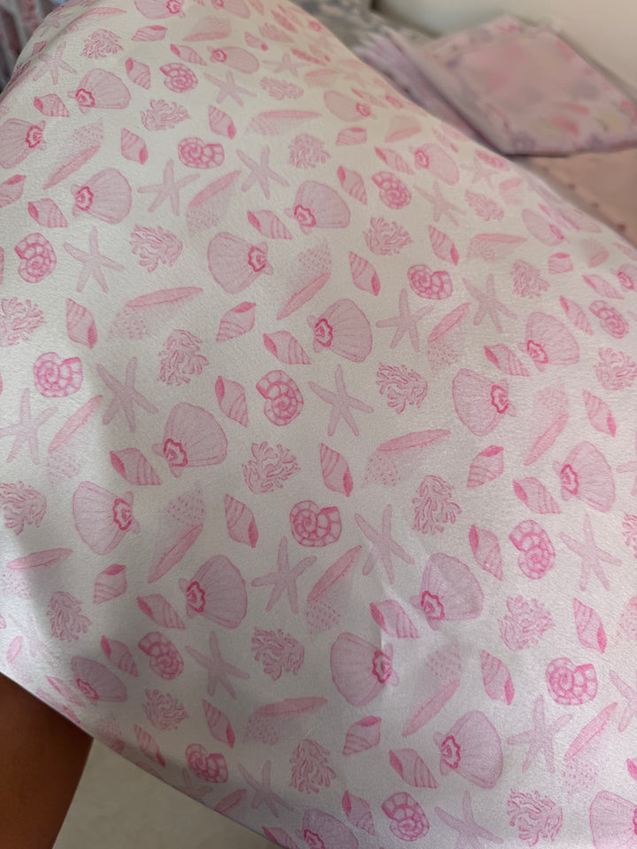 Pink seashell Satin Pillowcase