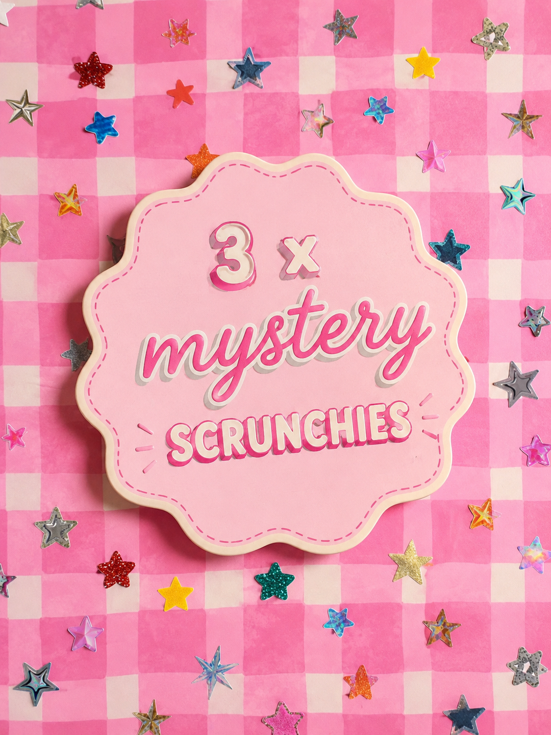 SUPER SALE - 3 x MEDIUM MYSTERY SCRUNCHIES 💕 LIVE ON TIKTOK TONIGHT AT 8PM